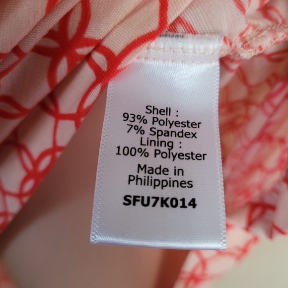 41 Hawthorn Cream Orange Geometric Printed ¾ Sleeve Blouse Size Womens Large NEW - Picture 9 of 9